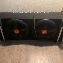 Alphasonic 12” subs and box Need Gone