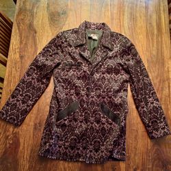 Purple Brocade LIP SERVICE Jacket
