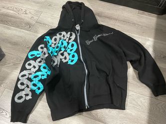 Gino green global hoodie size XL Y2K HIP HOP