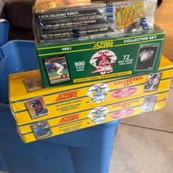 Assorted SEALED UNOPENED sports Cards