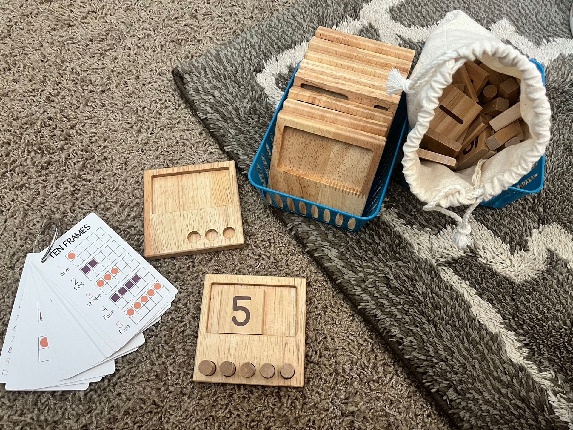 Montessori Peg Number Counting Game