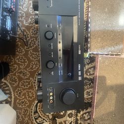 Big ass Yamaha Receiver And Powered Polk Sun