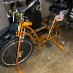 Vintage Schwinn Exercise Bike - Orange - Excellent Condition            