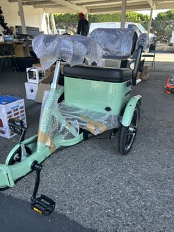 Electric Tricycle, 400W Folding Trike Ebike 16", 3 Wheel Electric Tricycle, 14MPH Max Speed, Up to 34 Miles , 48V 12AH UL2849 Tricycle for Adults