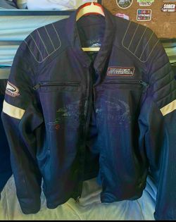 Harley-Davidson Genuine MotorClothes® Screamin’ Eagle® textile motorcycle jacket.