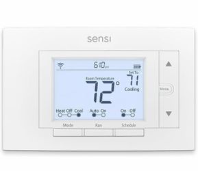 Sensi Smart Thermostat, 100 Years Of Expertise, Wi-Fi, Data Privacy, Programmable, Easy DIY Install, Works With Alexa, Energy Star Certified, Mobile A