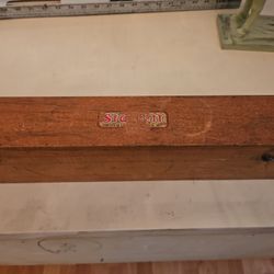 Vintage Starrett Precision Level With Wood Case