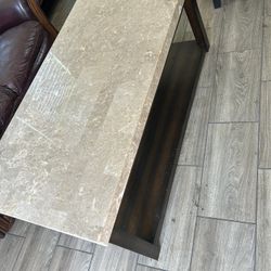 Granite Coffee Table and Couch Side Table Combo 