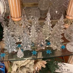 Crystal Christmas trees. Various prices inquiry, if interested.