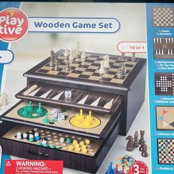 Play Tive Wooden Game Set 195 Pieces New In Box Never Used   