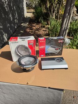 Sony 12" subwoofer & power amplifier