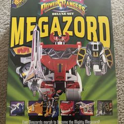 Mighty Morphin Power Rangers Deluxe Megazord Set Bandai 2260 w/ Box Vintage 90s