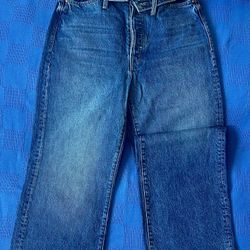 MOTHER The Fold Over Dodger Ankle Jeans 26