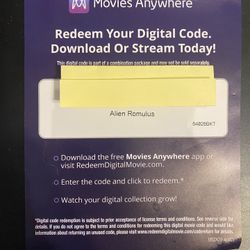 ALIEN (ROMULUS) “Digital Code”