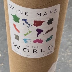 Wine Maps of the World – Set of 12 Large Posters (24”x36”) – De Long Maps