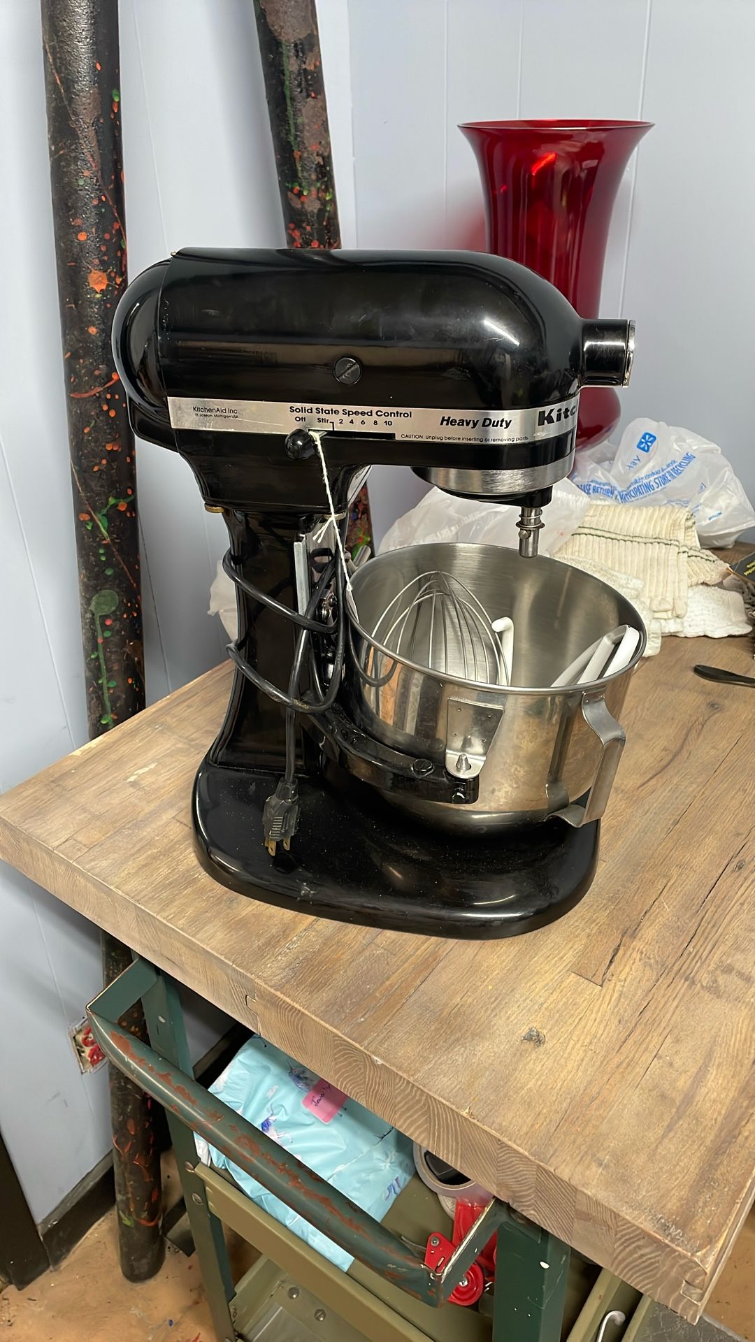 Black Kitchenaid Mixer, Heavy Duty