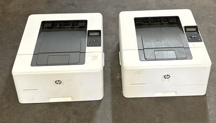 2 Like-New HP LaserJet Pro M402n Printers – One with Toner