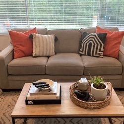 Grey Tweed Lazyboy Sofa