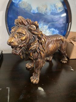 Ceramic Lion statue