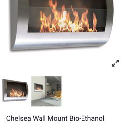 Anywhere Fireplace Chelsea Silver