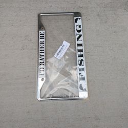 Fishing License Plate Frame