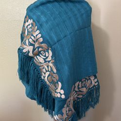 Embroidered Shawl/ Blanket Wrap / Rebozo Artesanal ($35 each/ $35 cada uno)