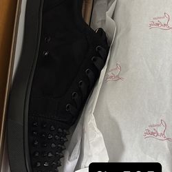 Christian Louboutin Mens Black Leather Red Bottoms (Negotiable)