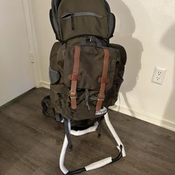 Child Carrying Hiking Backpack- Olive Green