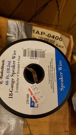 Radio Shack 18 gauge speaker wire