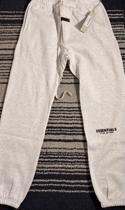 Light oat meal cuffed sweats M,L,XL