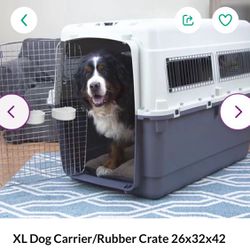  XL Dog Carrier/Rubber Crate  