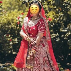 Beautiful Rani Pink Bridal Lehenga