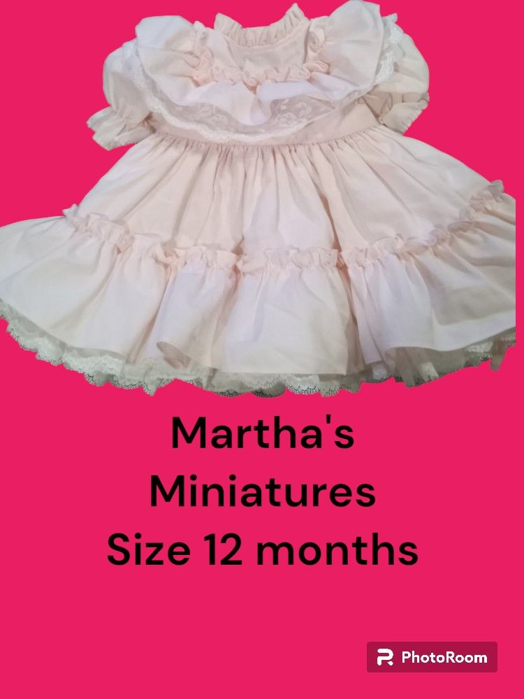 Martha's Miniatures Baby Girl Dress