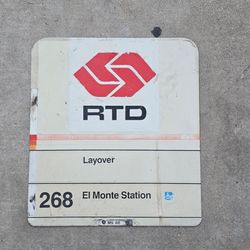 Vintage RTD stop sign