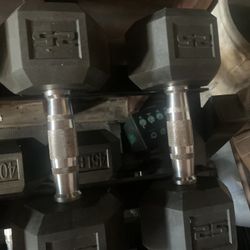 25 Pound Titan Fitness Dumbbells 