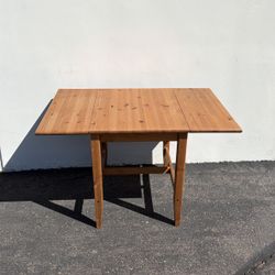 Solid Wood Drop Leaf Dining Table