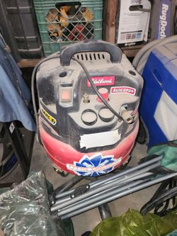 Portable compressor.  5 gallon