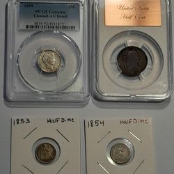 Lot Of Obsolete U.S Coins. 