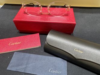 Cartier Classic C Motif Rimless Eyeglasses Gold CT0487O 001