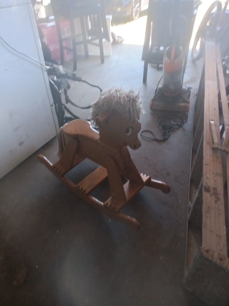 Soald Oak Rocking Horse