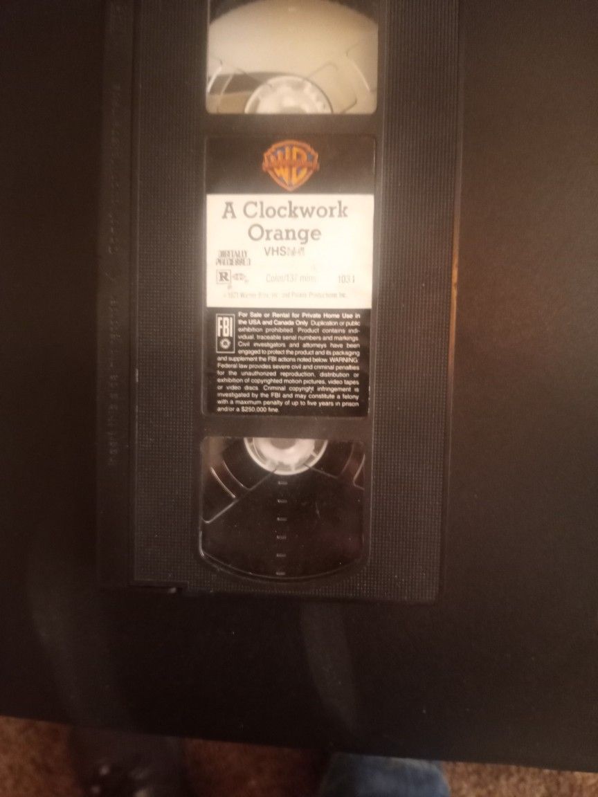 A Vcr Tape The Clockwork Orange