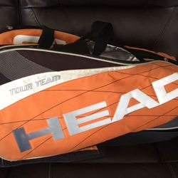 Head tennis racket bag and 9 head- radical rackets