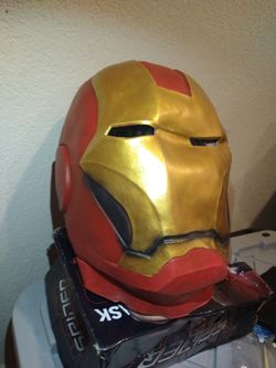 Premium Full-Head Iron Man Latex Cosplay Mask