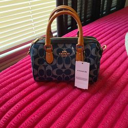 DENIM COACH BAG