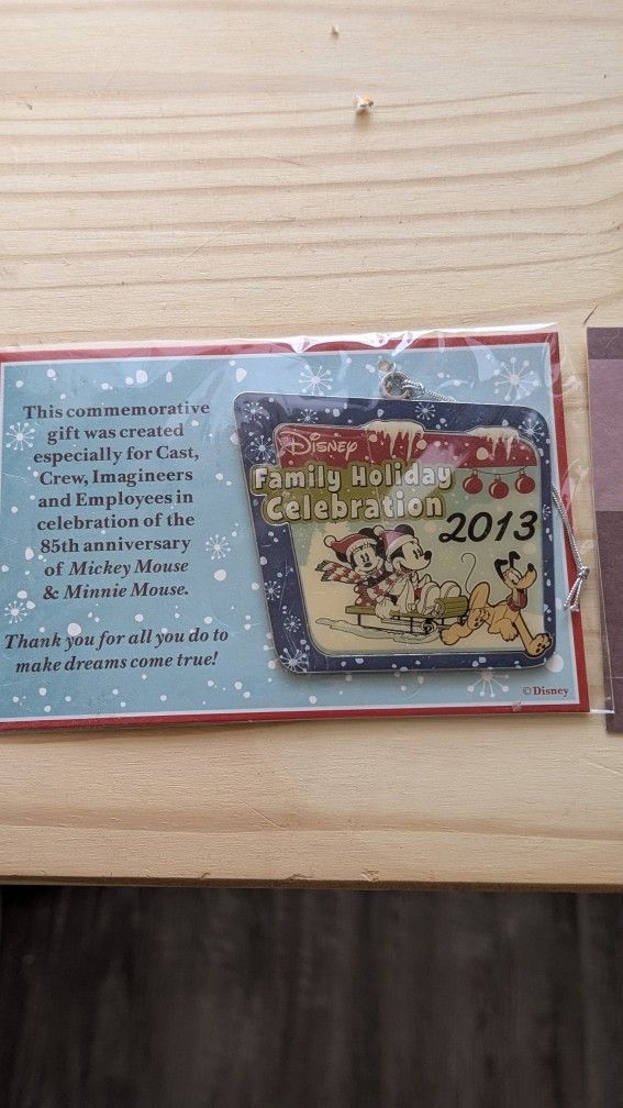 Disney Commemorative Pin & Tree Ornament