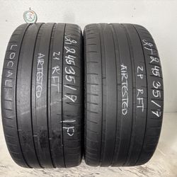 2 Tires 245 35 19 Michelin Pilot Sport 4s Zp Run Flat 