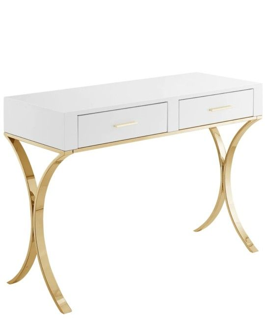 Monroe Gold Vanity / Desk / Console

