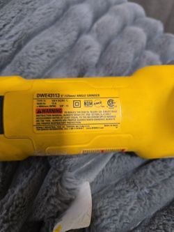 5" angle grinder