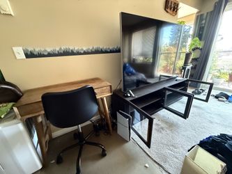TV, stand , desk and chair combo