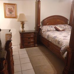 Cal King Canopy Bed And More. MOVING!!! FURNITURE MUST GO!!! 